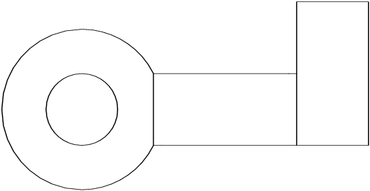 The boundary and the interior interfaces of the double restitched geometry 